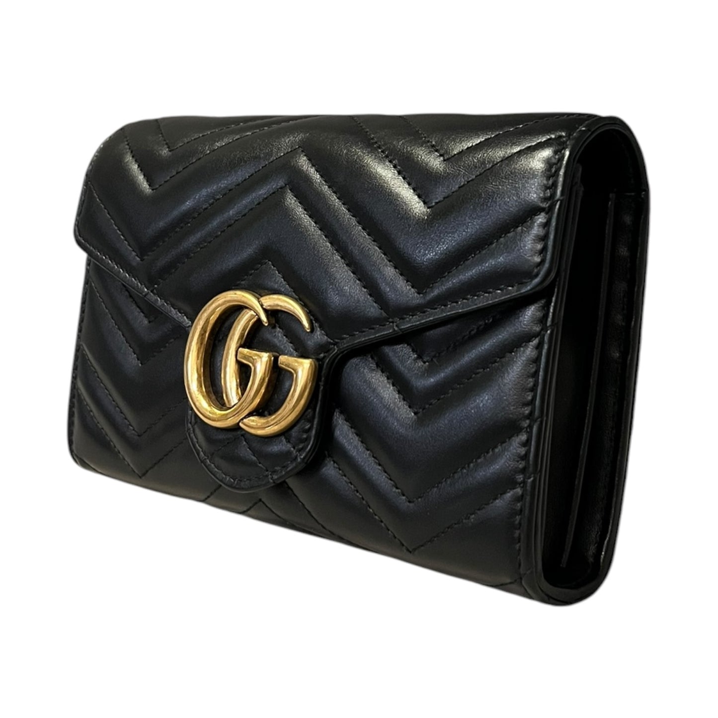 GUCCI GG Marmont Crossbody Clutch in Black