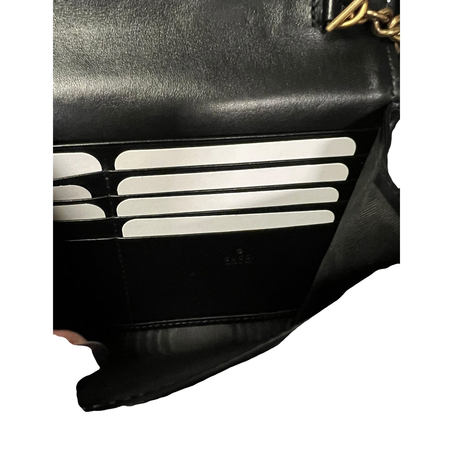 GUCCI GG Marmont Crossbody Clutch in Black