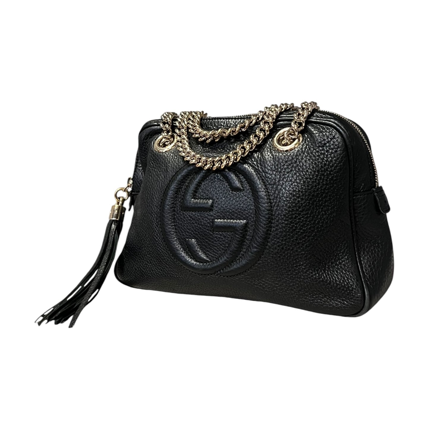 GUCCI Soho Chain Shoulder Bag in Black
