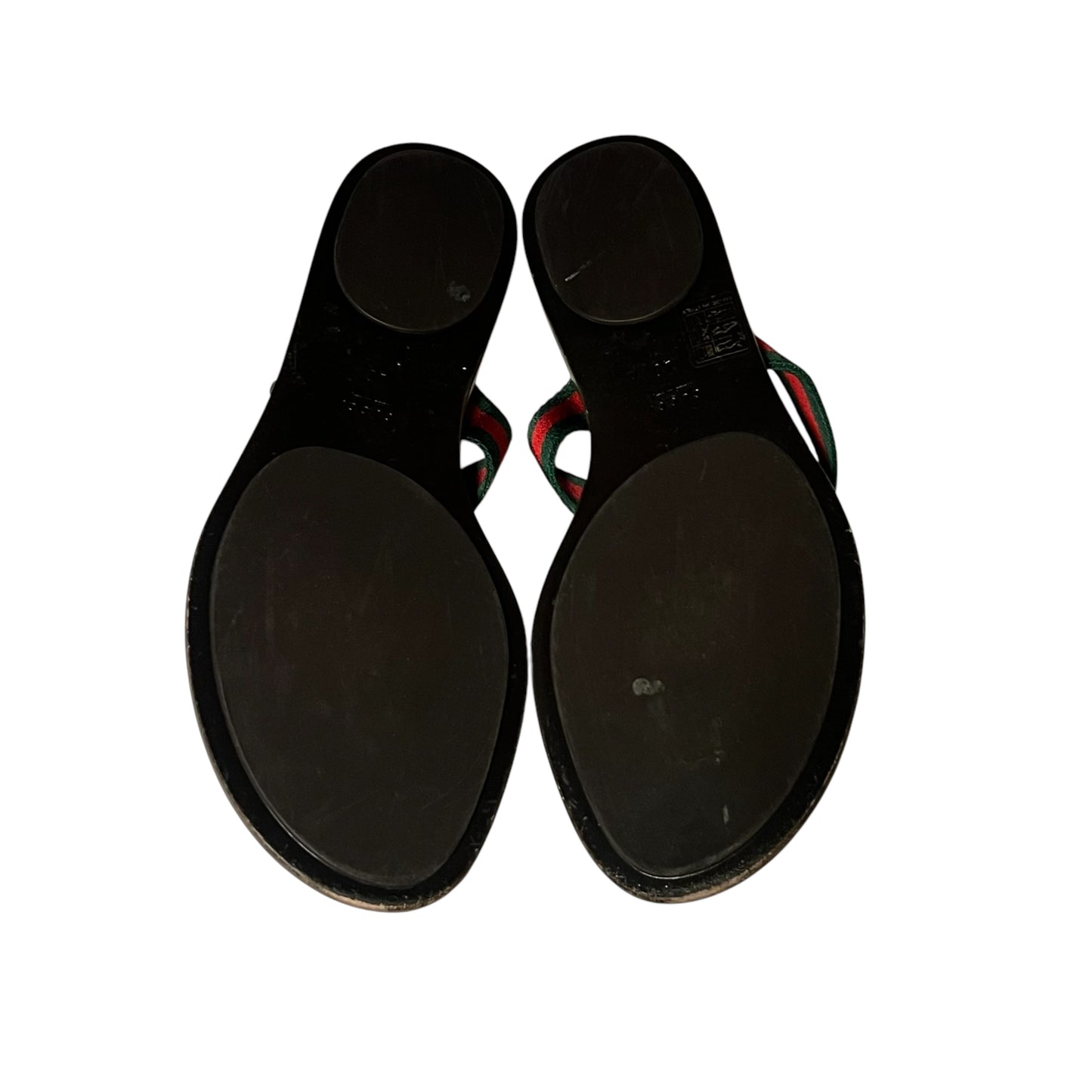 GUCCI GG Web Flip Flop Sandals | 40