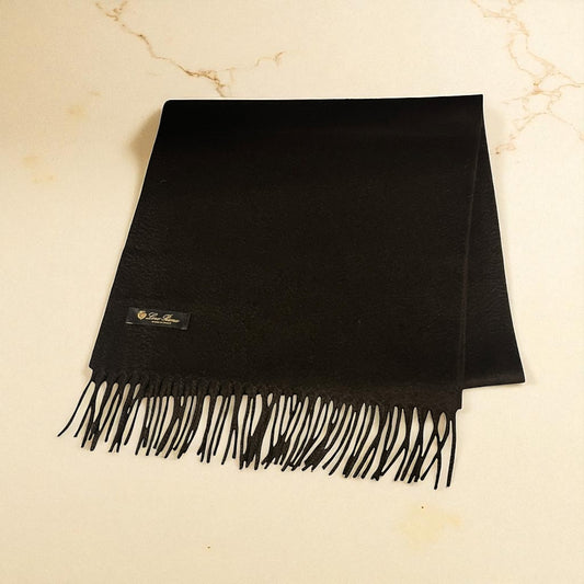 LORO PIANA Cashmere Scarf in Dark Brown