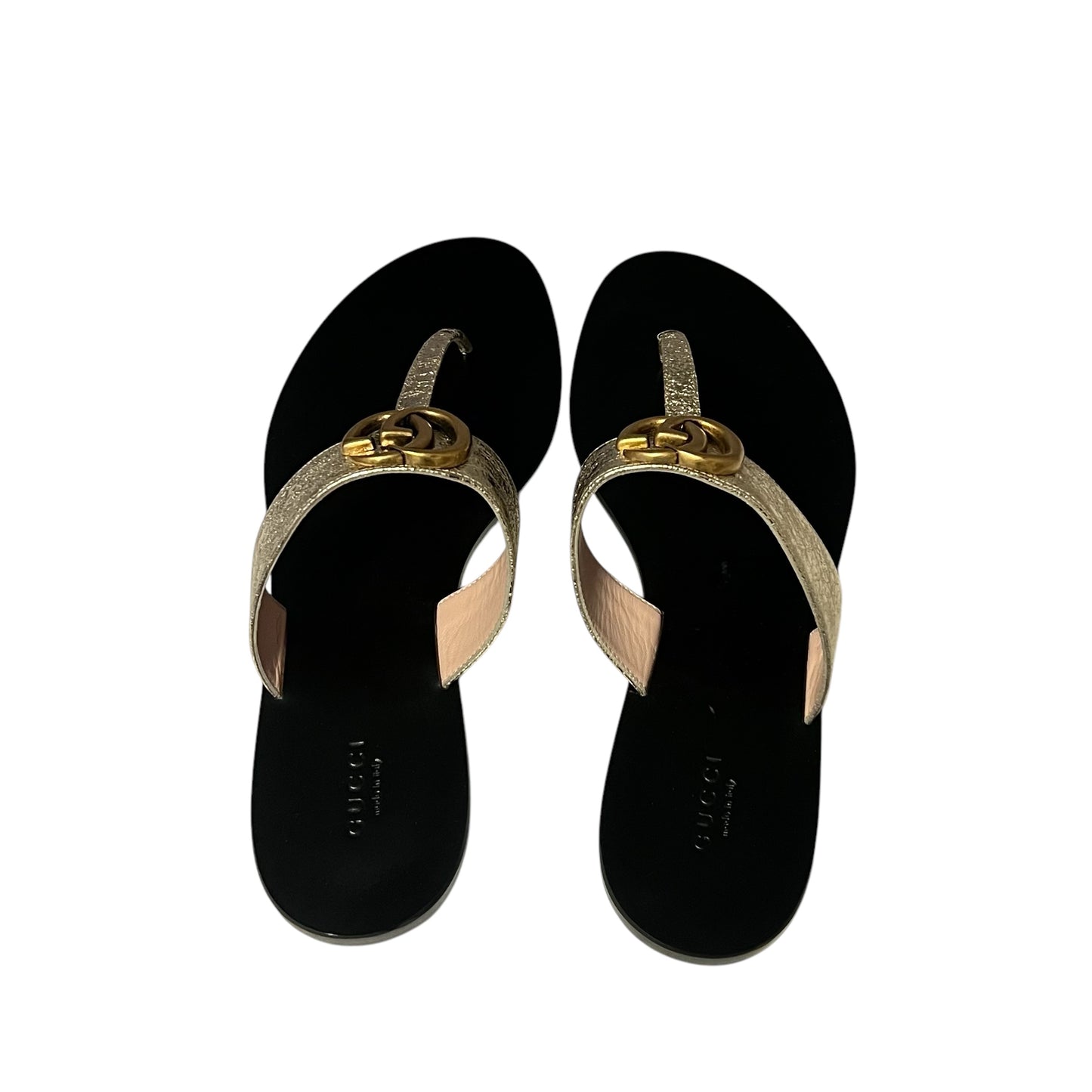 GUCCI GG Marmont Flip Flop Sandals | 39.5