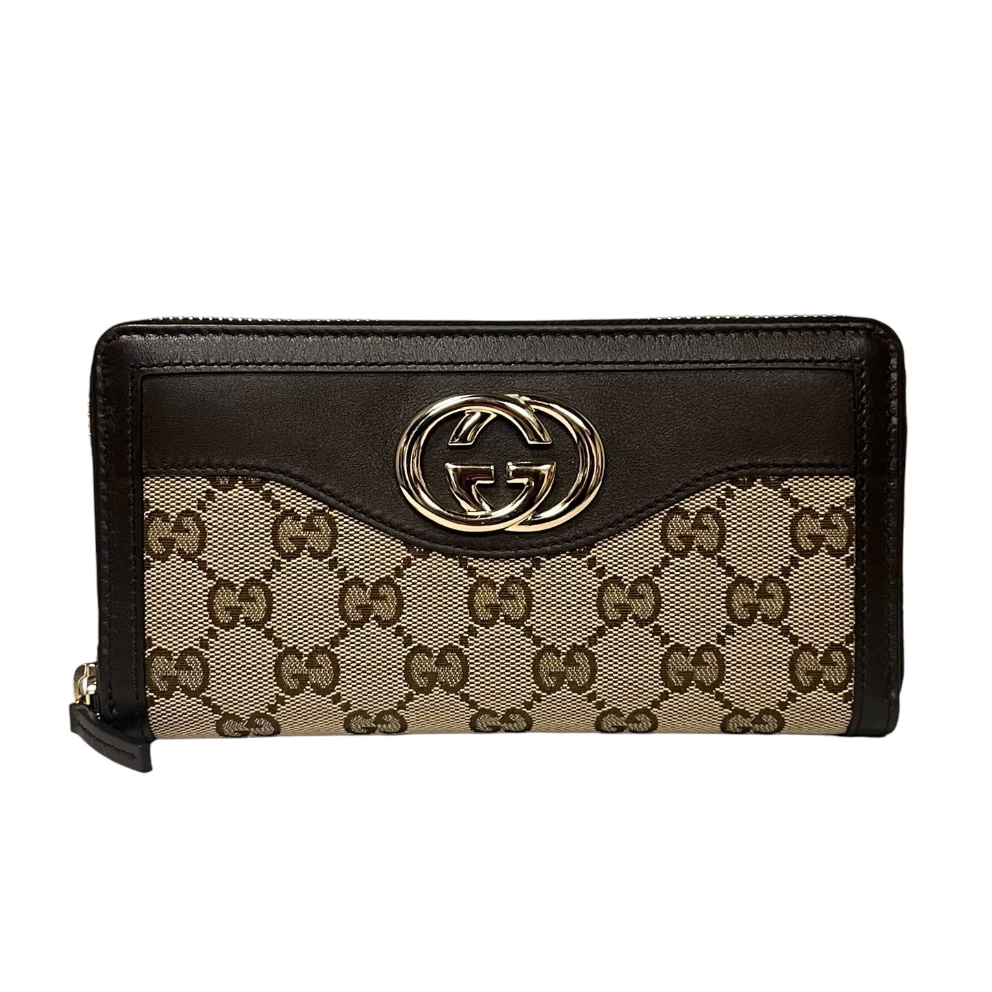 GUCCI GG Web Zipper Wallet