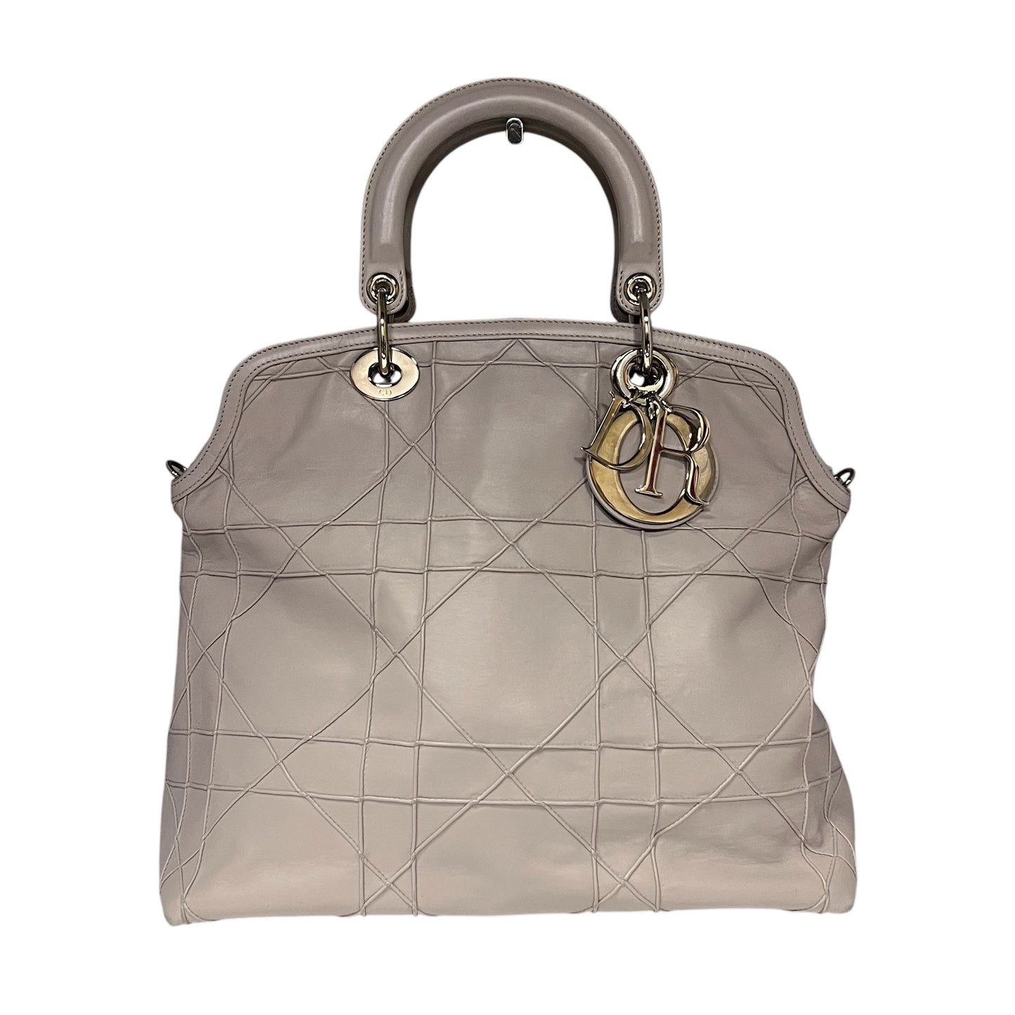 DIOR Cannage Granville Tote in Pale Lavender Gray