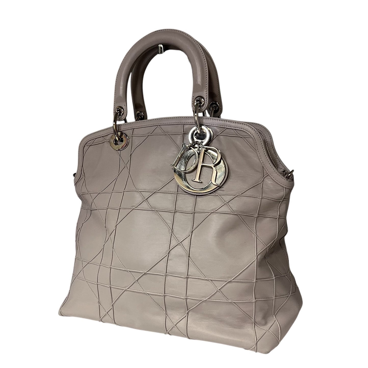 DIOR Cannage Granville Tote in Pale Lavender Gray