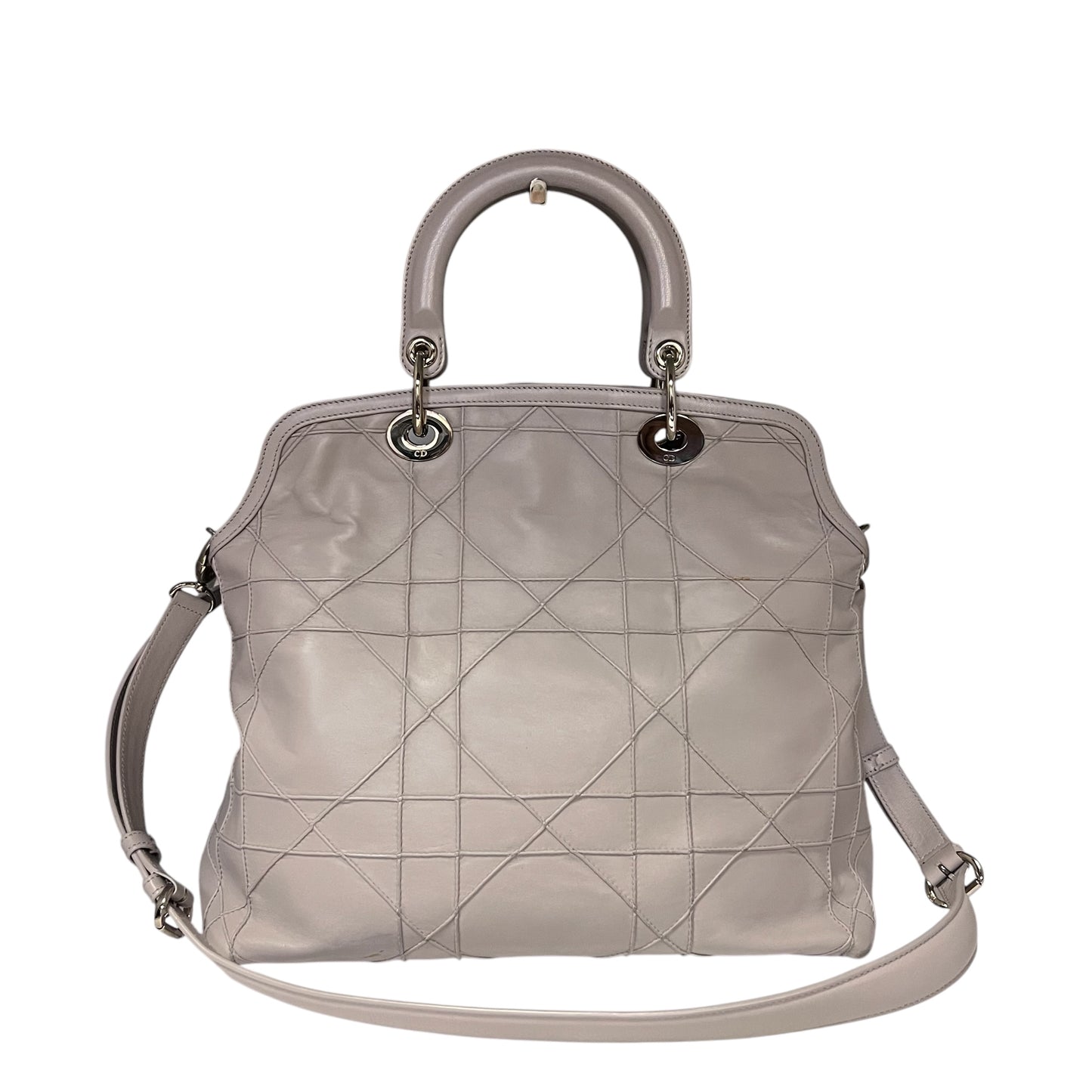 DIOR Cannage Granville Tote in Pale Lavender Gray