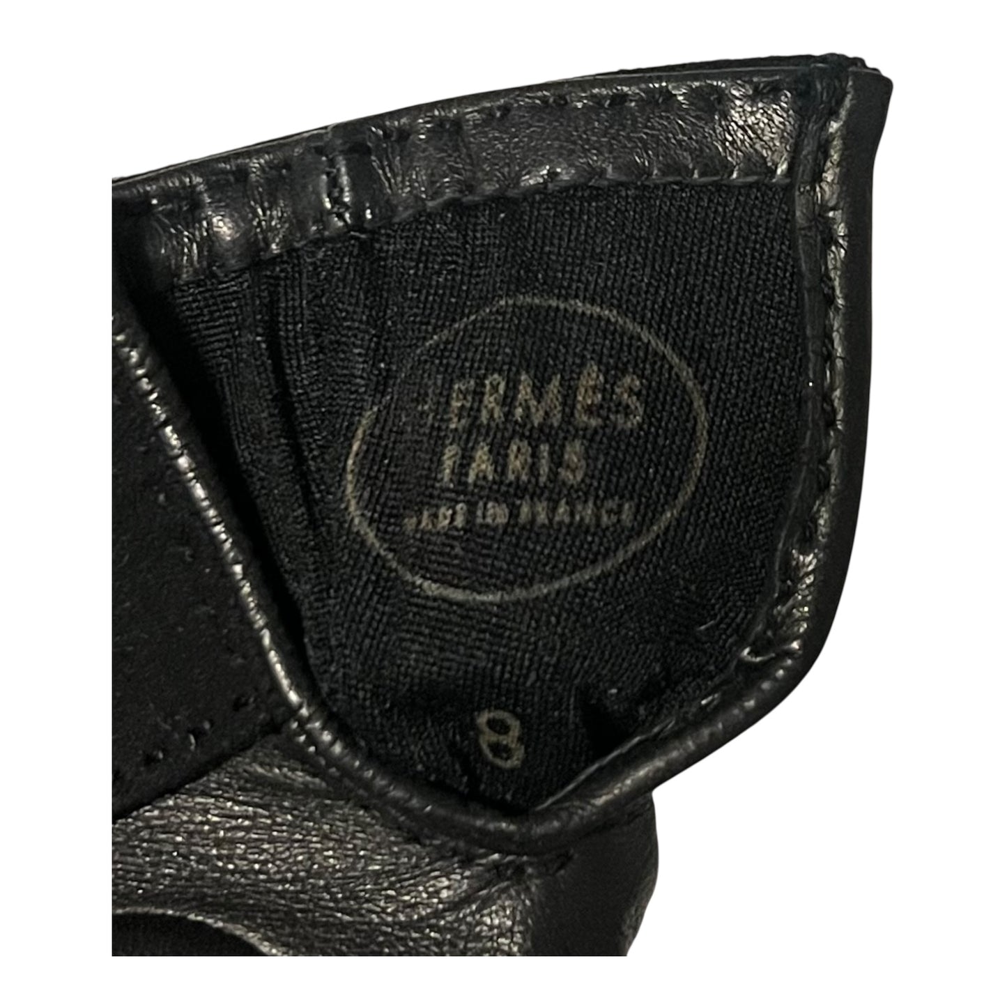 HERMES Collier de Chien Gloves in Black | 8