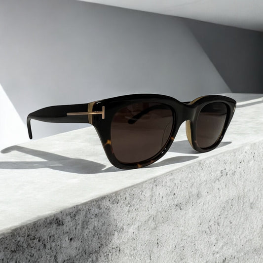 TOM FORD Snowdon Sunglasses | Black Brown