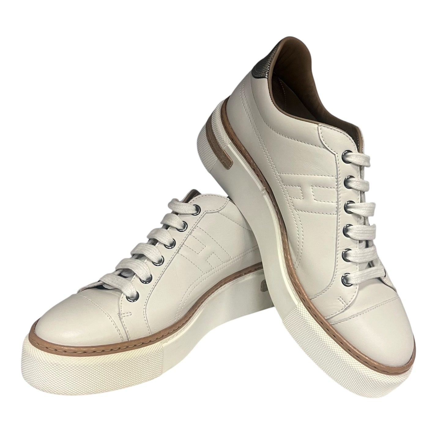 HERMES Polo Leather Sneaker | Size 37