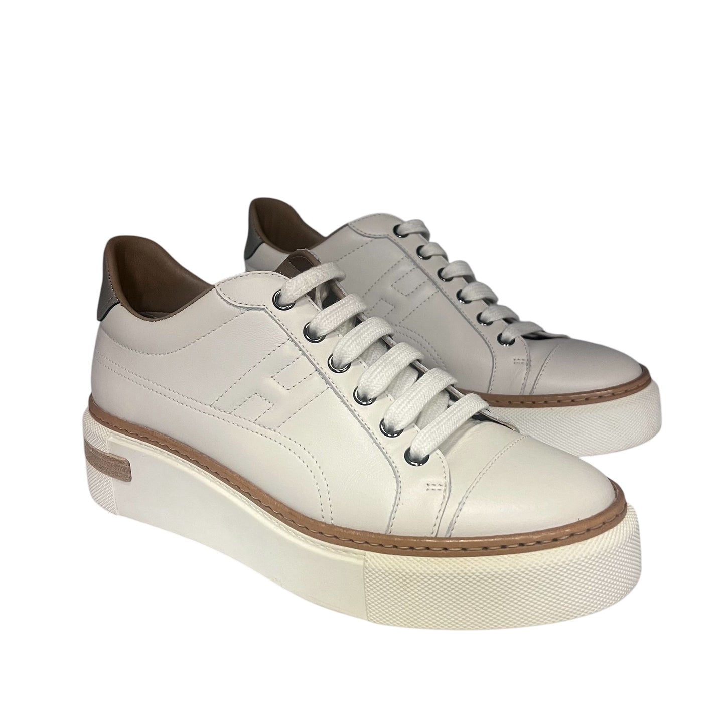 HERMES Polo Leather Sneaker | Size 37