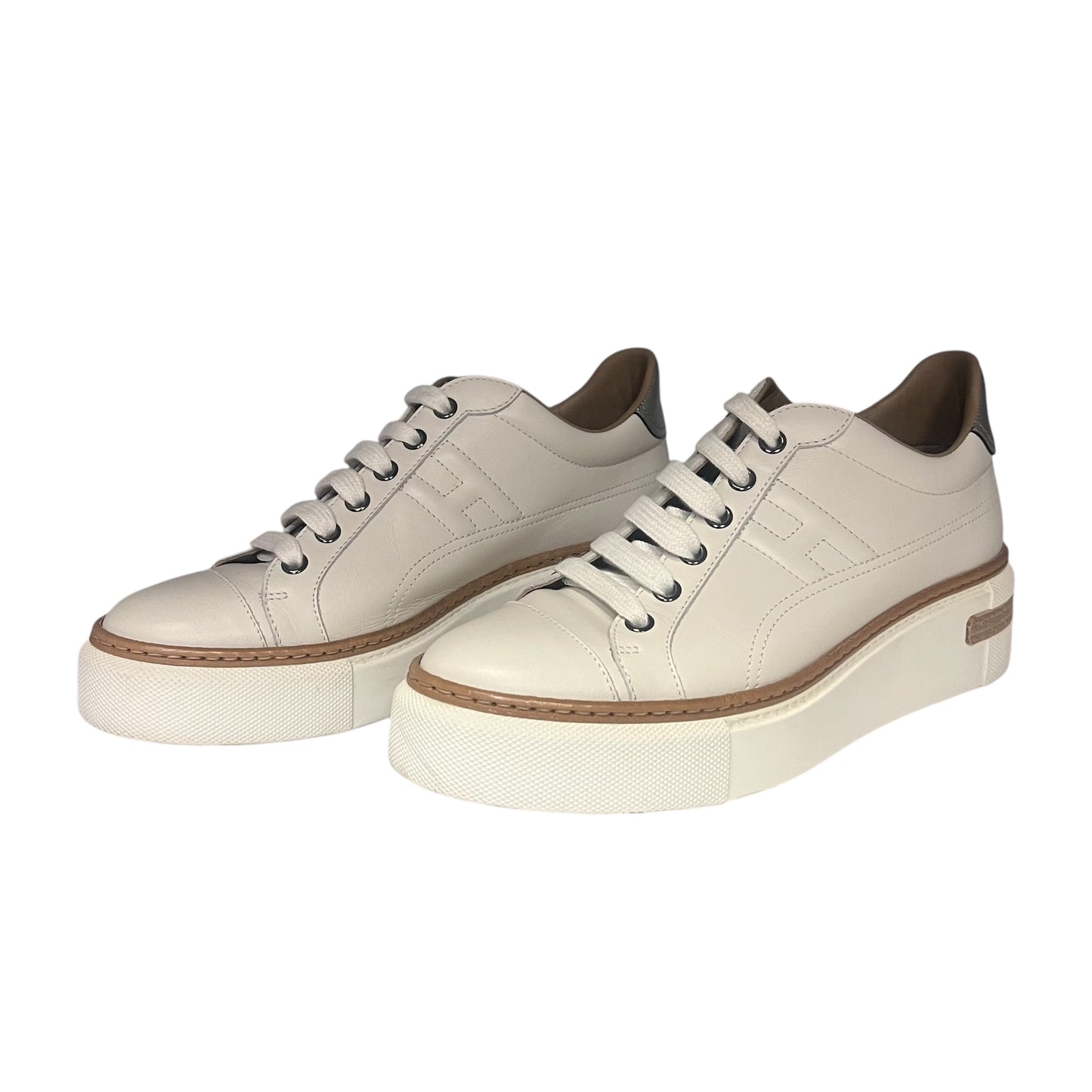 HERMES Polo Leather Sneaker | Size 37