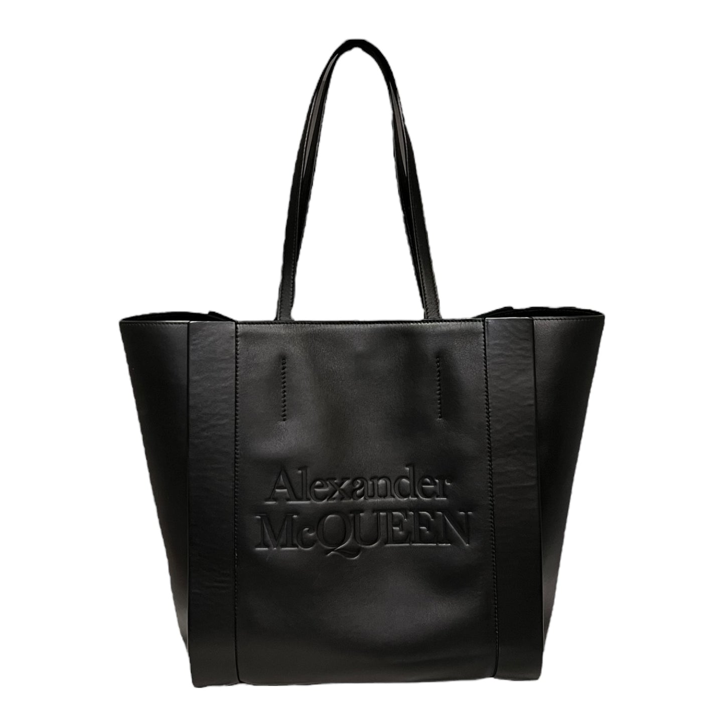 ALEXANDER MCQUEEN Signature Shopping Tote in Black