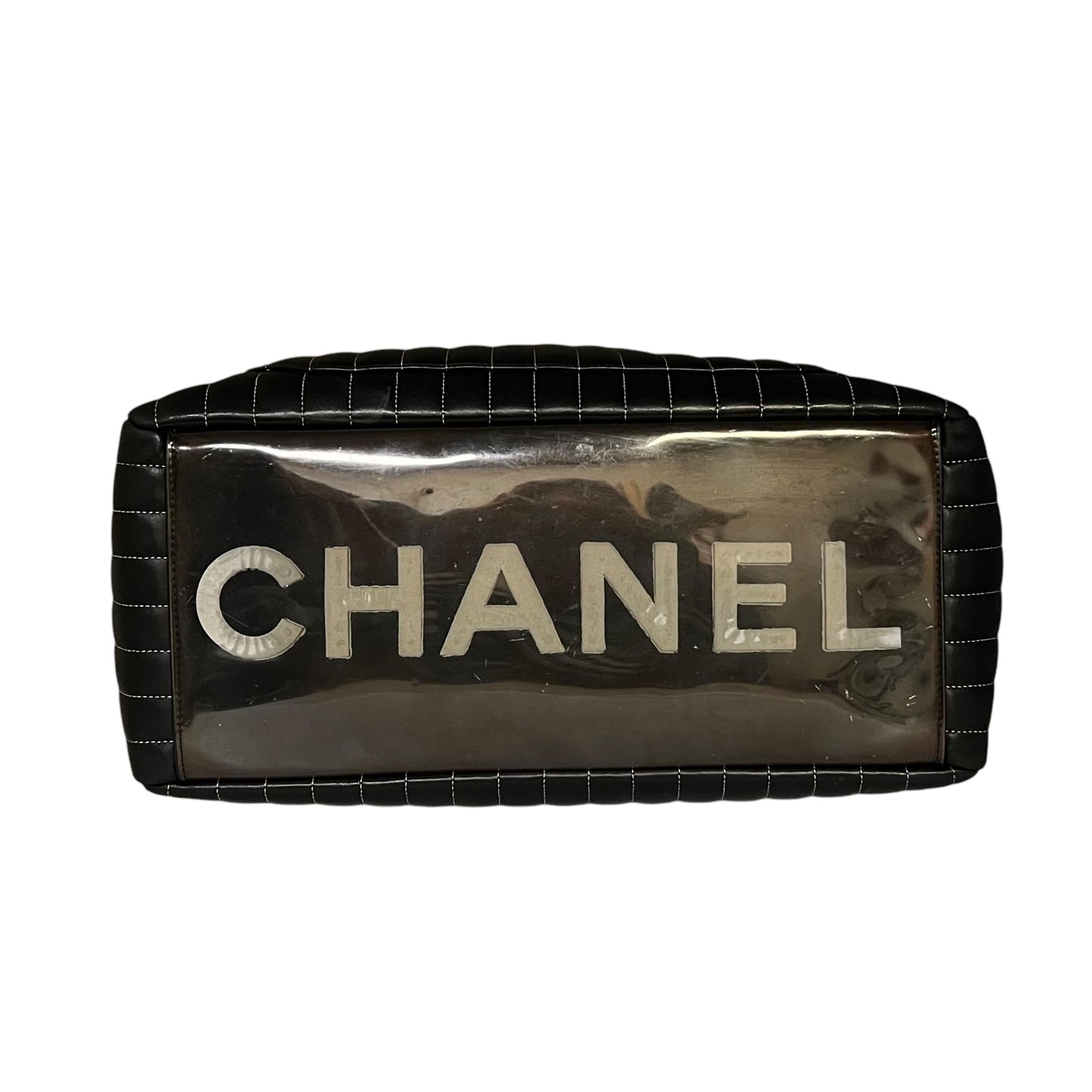 CHANEL Mademoiselle Vertical Quilted Tote in Black