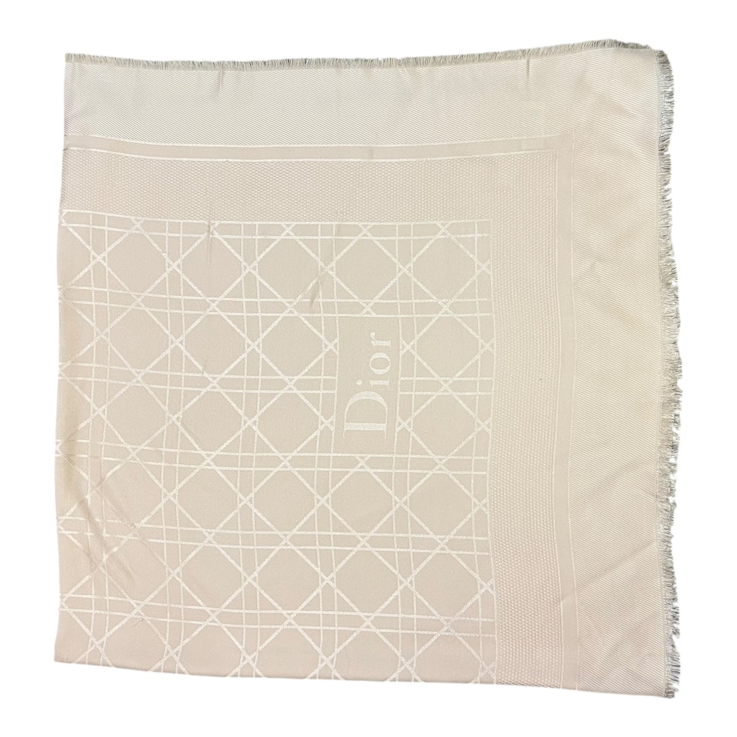 DIOR Cannage Shawl in Apricot Blush