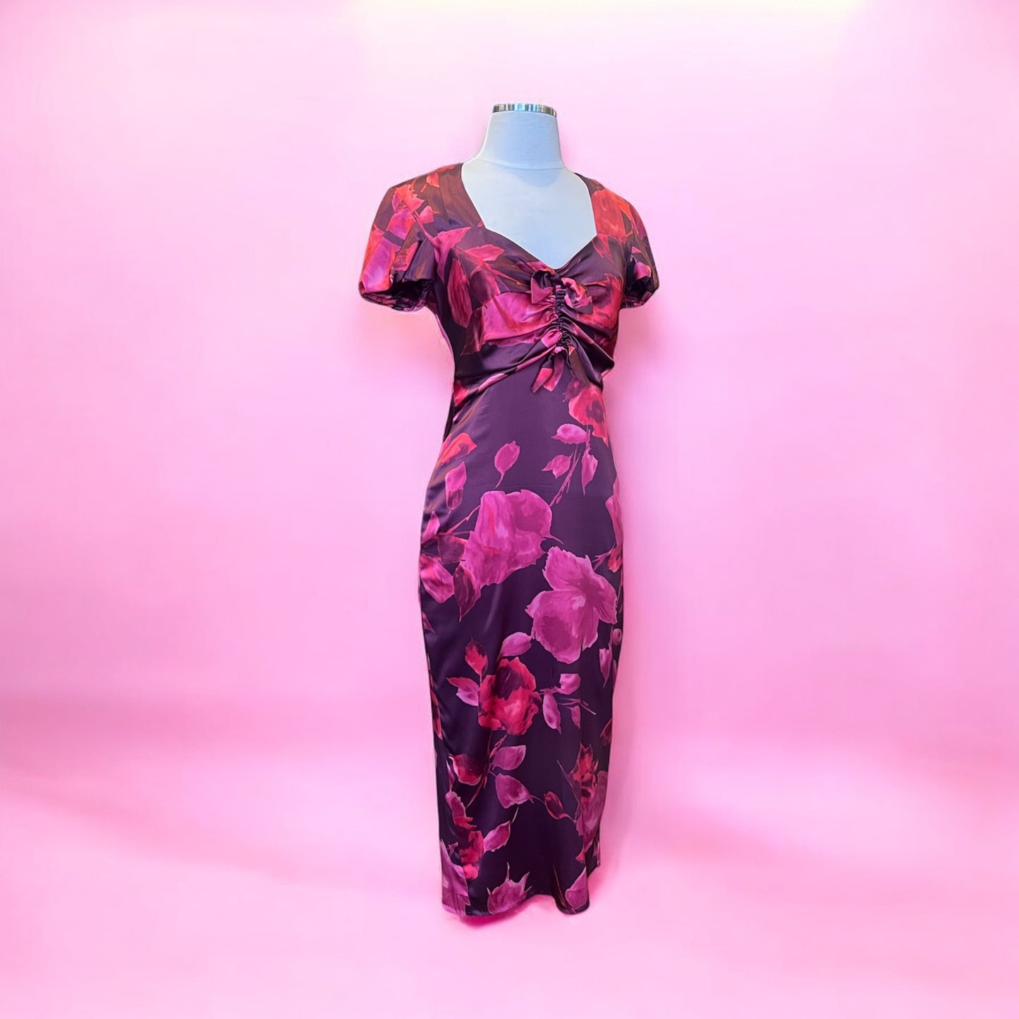 BLUMARINE Rose Sweetheart Dress | Size 6