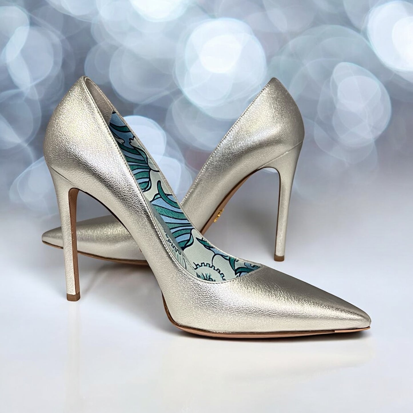 PRADA Metallic Pumps | 38.5