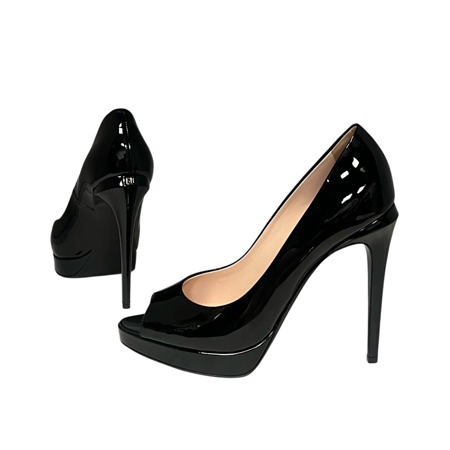 FENDI Patent Peeptoe Pumps | 38.5