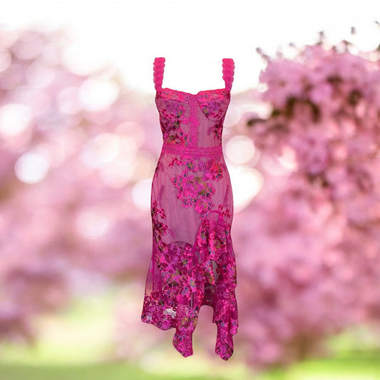 BRONX + BANCO Floral Lace Dress | Size S