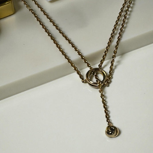 CARTIER Baby Love Knot Necklace