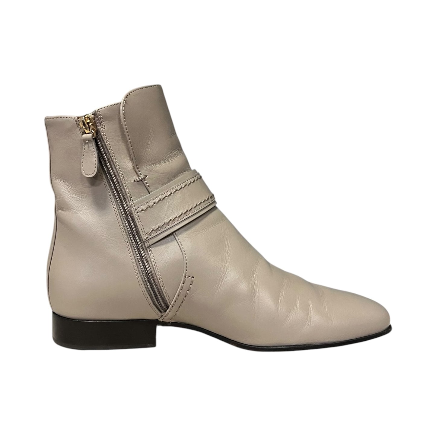 CHLOE Circle Link Booties in taupe | 37