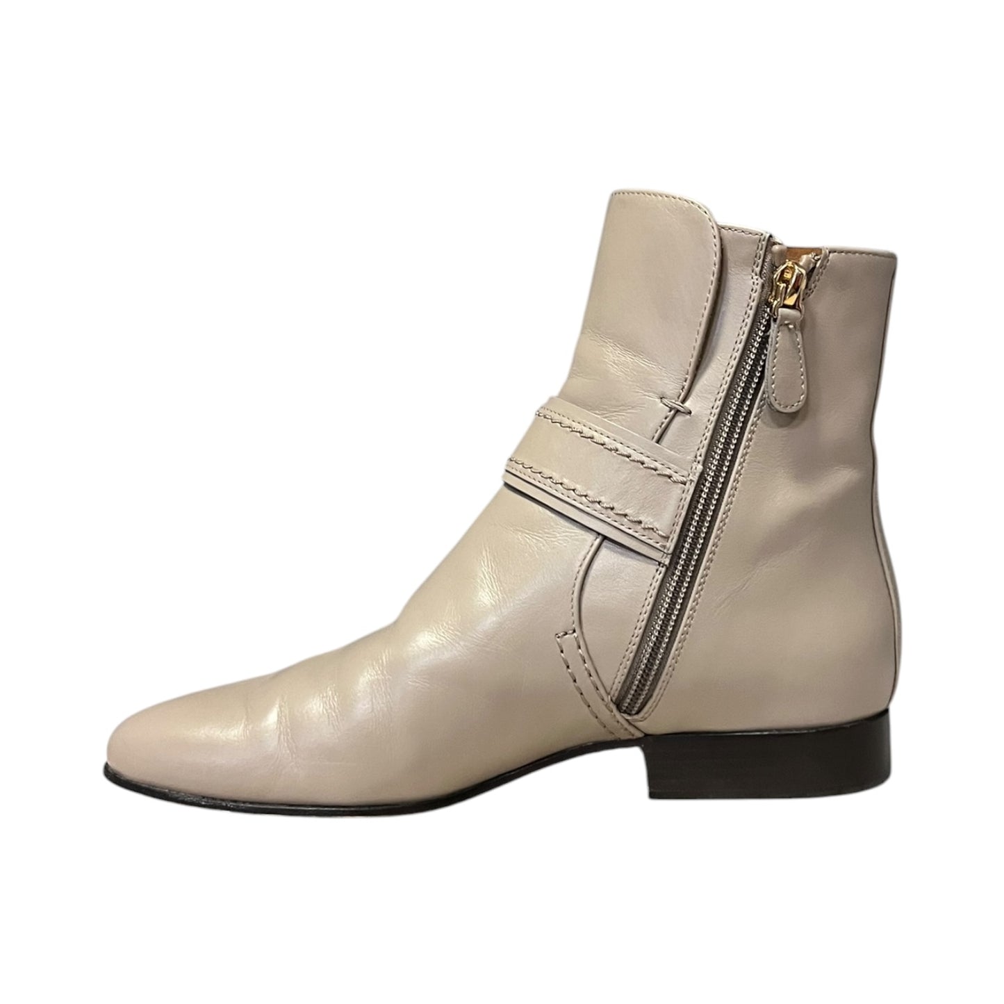 CHLOE Circle Link Booties in taupe | 37