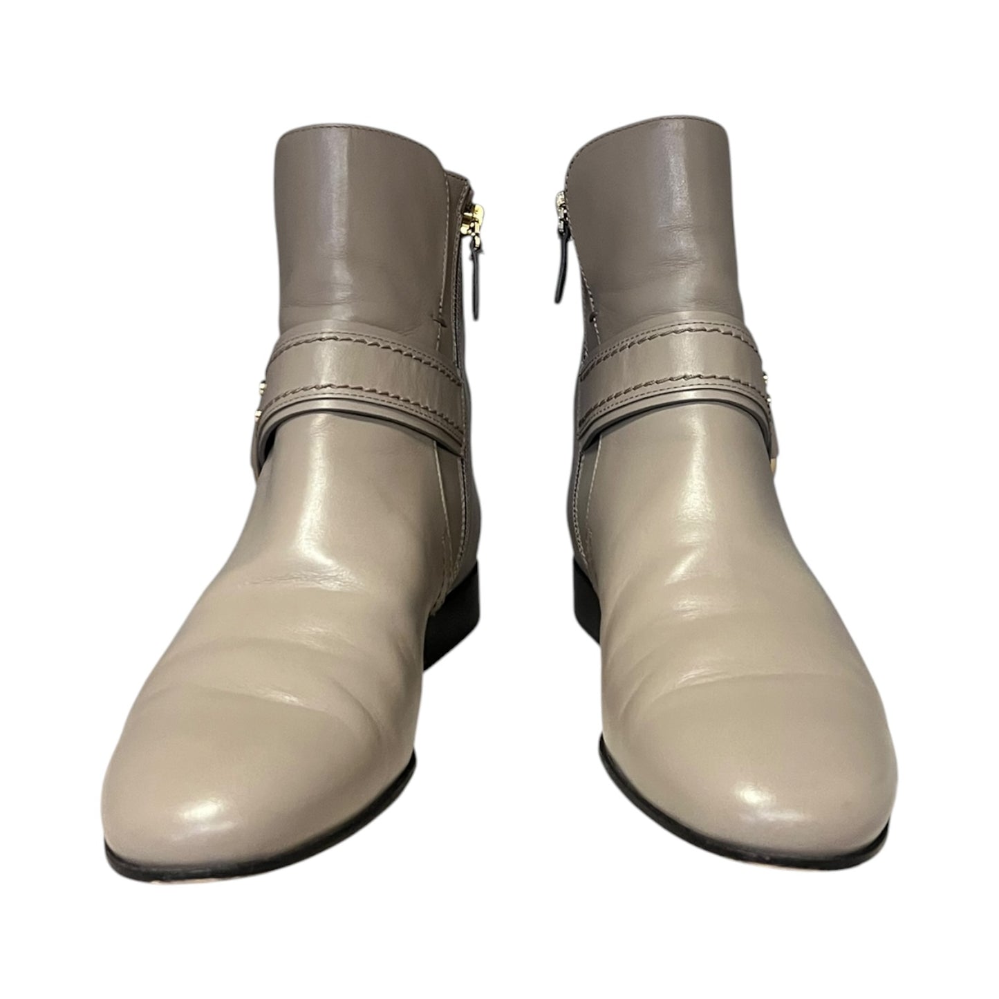 CHLOE Circle Link Booties in taupe | 37