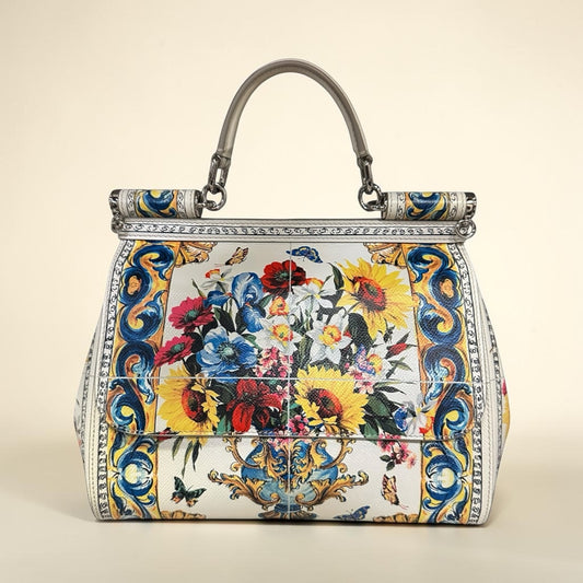 DOLCE & GABBANA Majolica Large Sicily Handbag