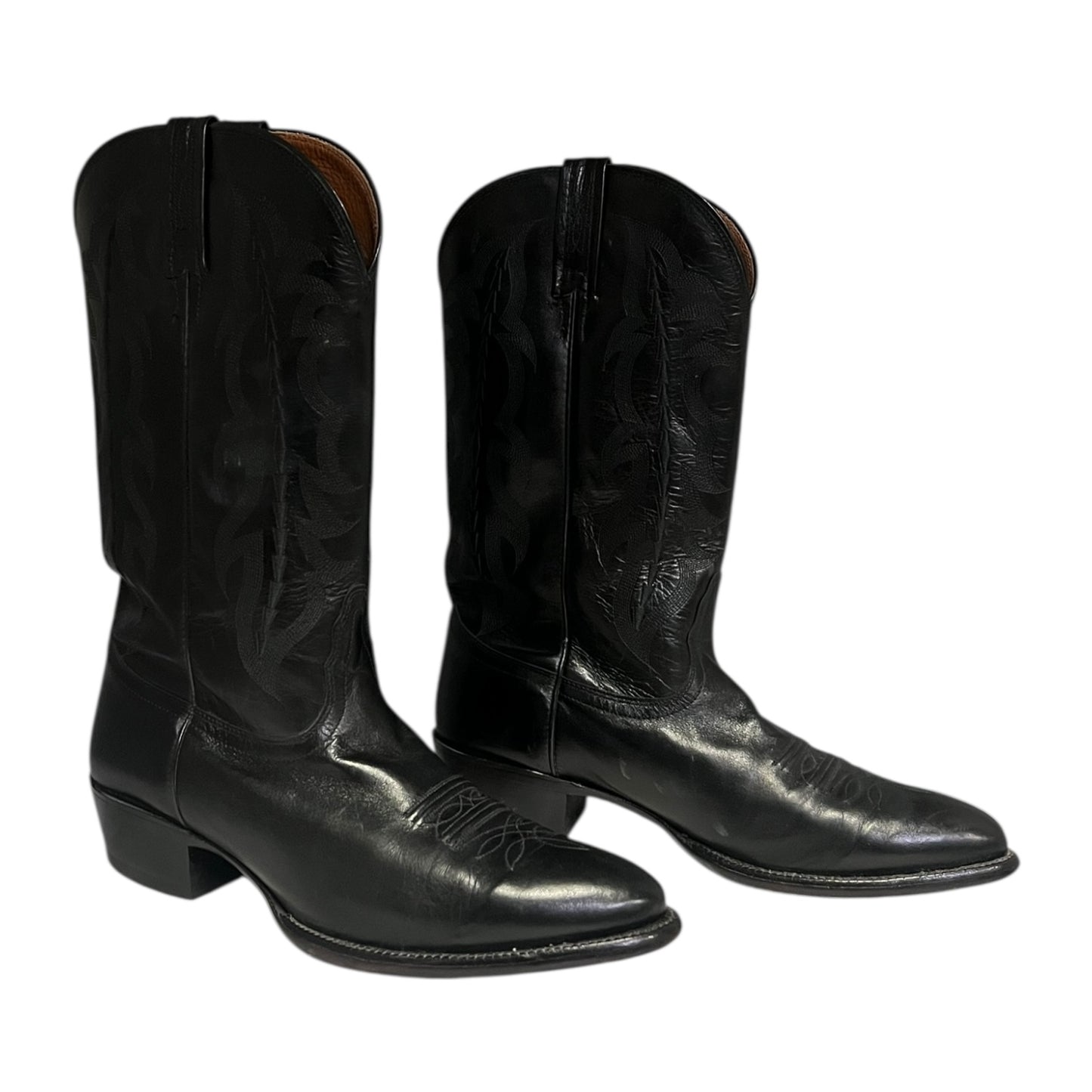 LUCCHESE Cowboy Boots in Black | 10.5