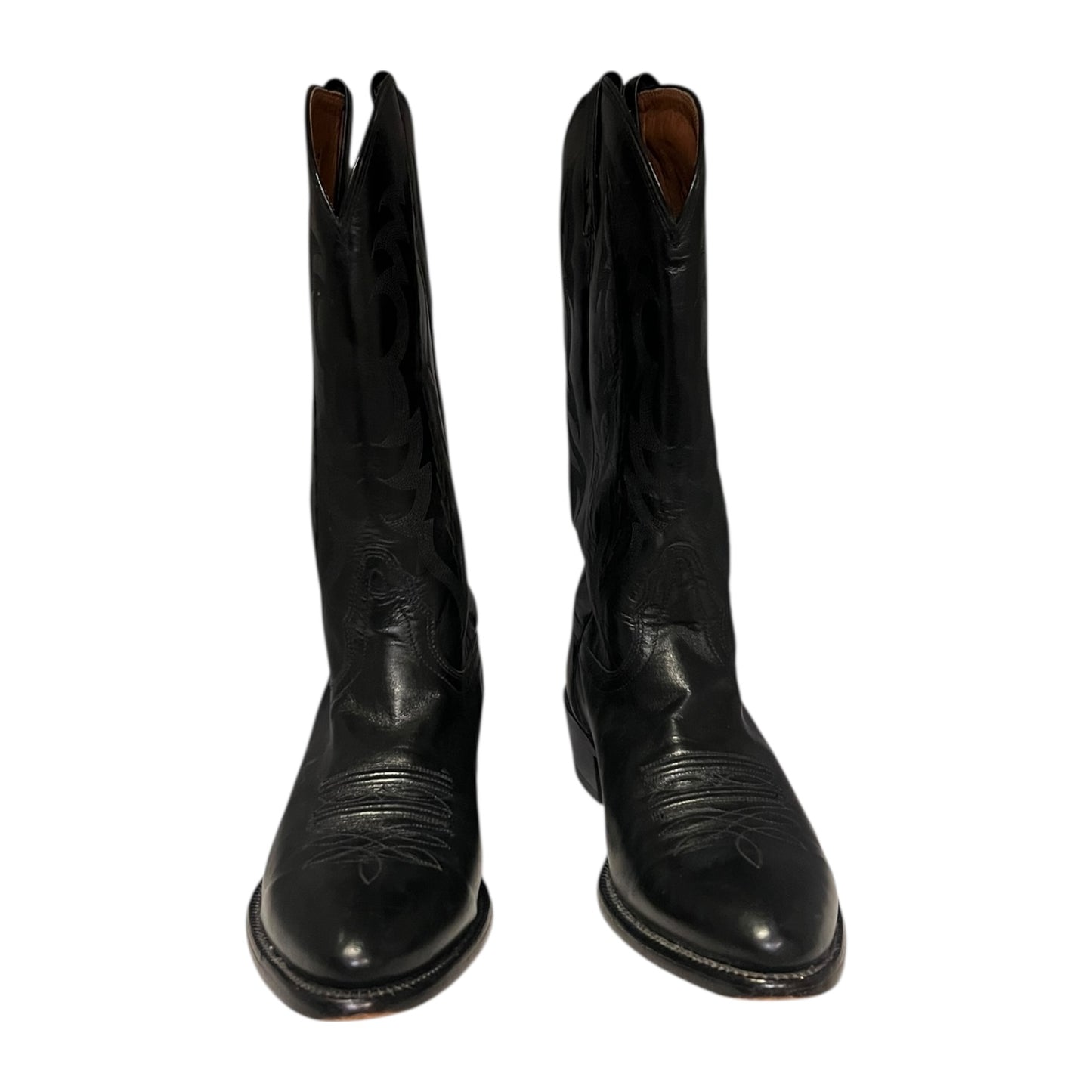 LUCCHESE Cowboy Boots in Black | 10.5