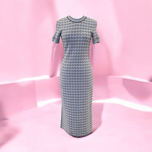 FENDI Zucca Knit Dress