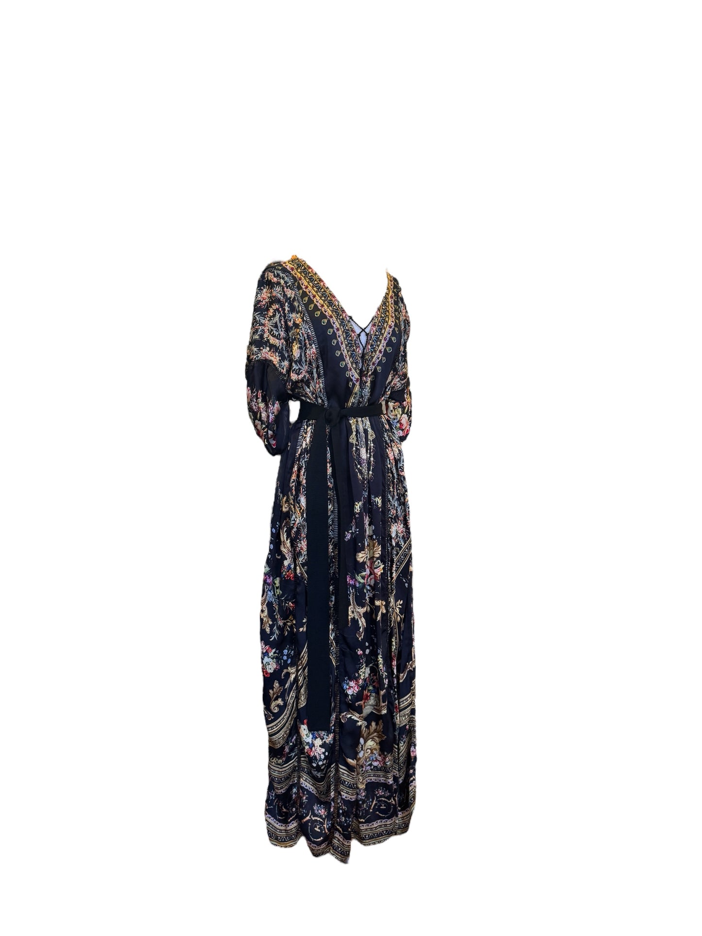 CAMILLA Floral Embellished Caftan + Belt | One Size