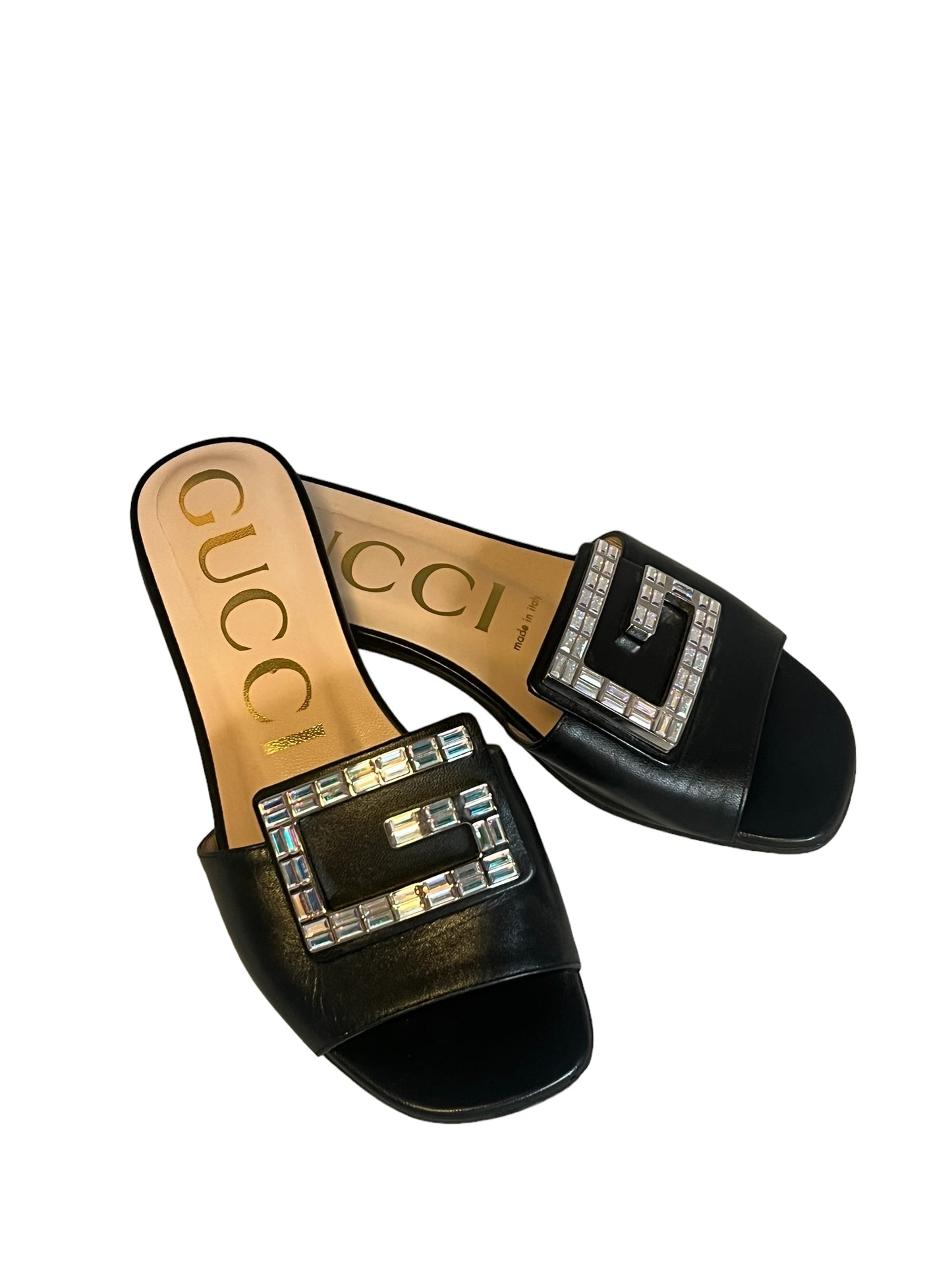 GUCCI Crystal G Slides | 35.5