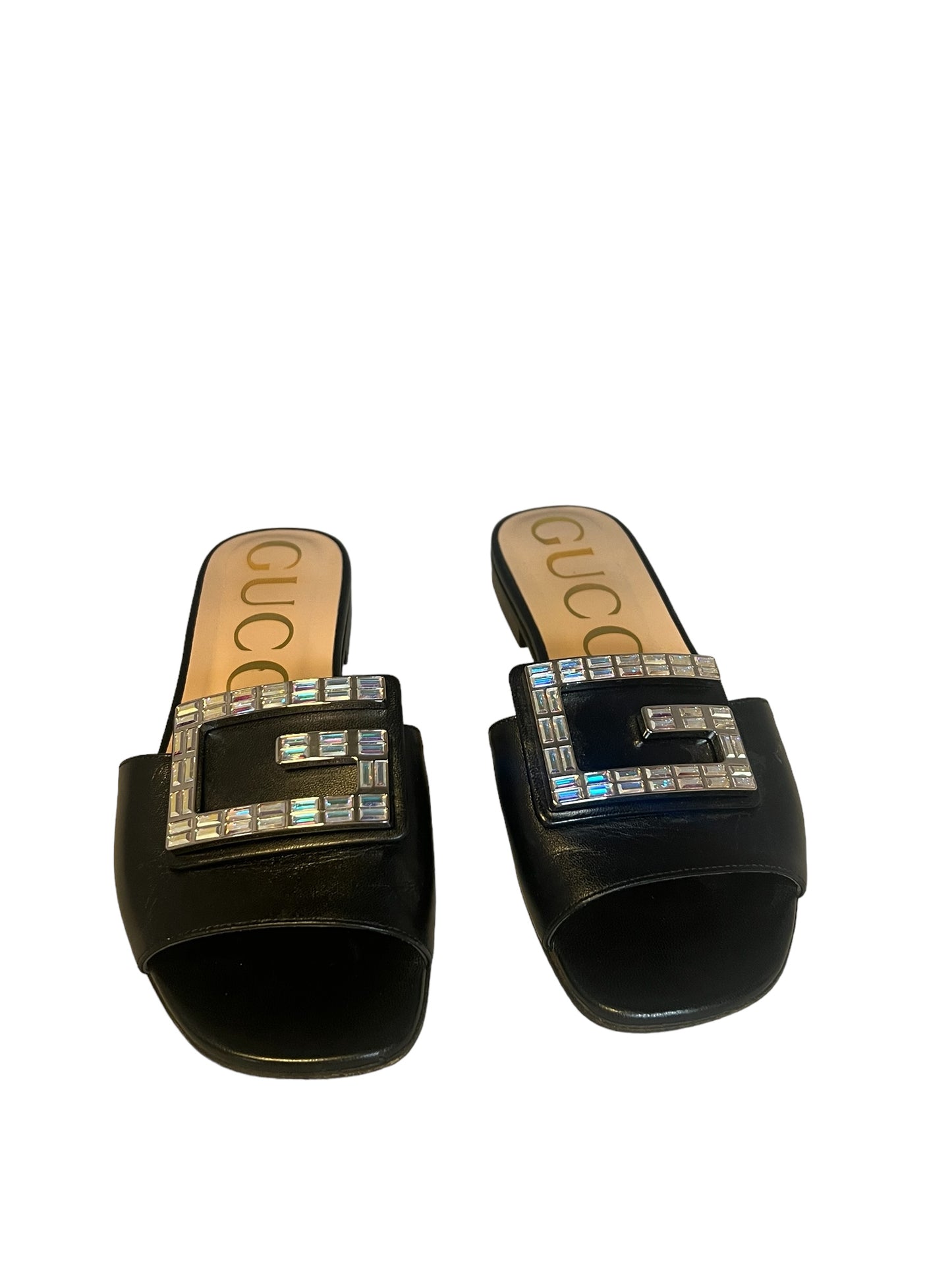 GUCCI Crystal G Slides | 35.5