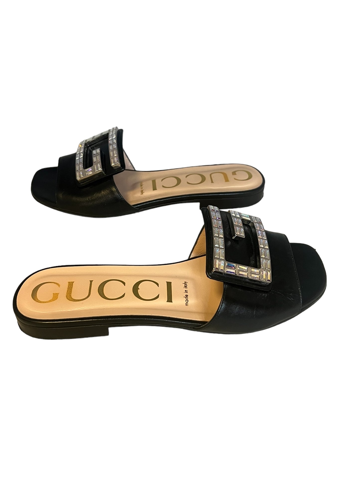 GUCCI Crystal G Slides | 35.5