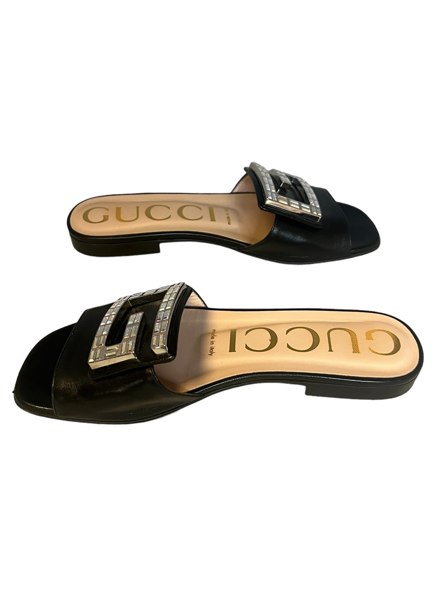 GUCCI Crystal G Slides | 35.5