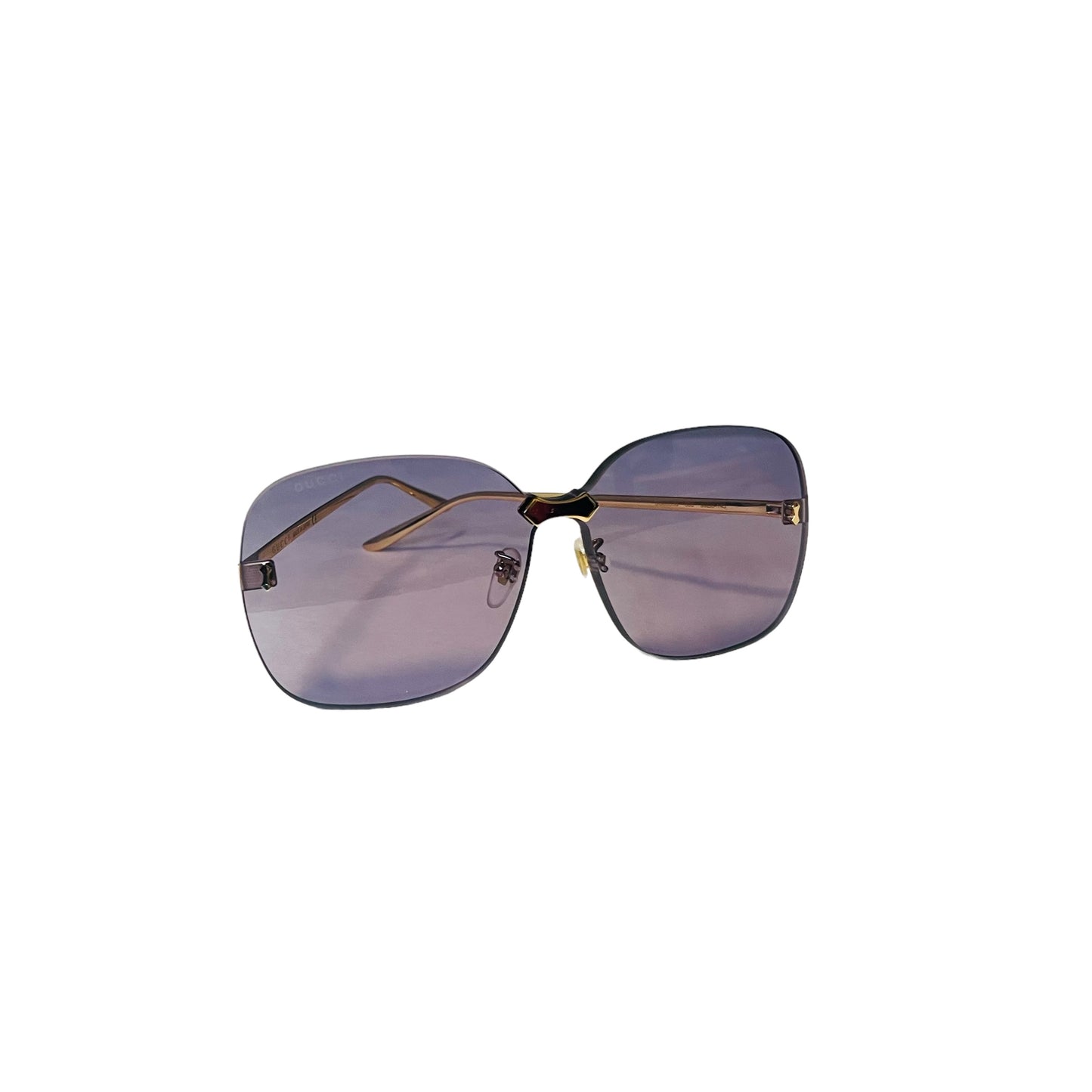 GUCCI Rimless Sunglasses in Lavender