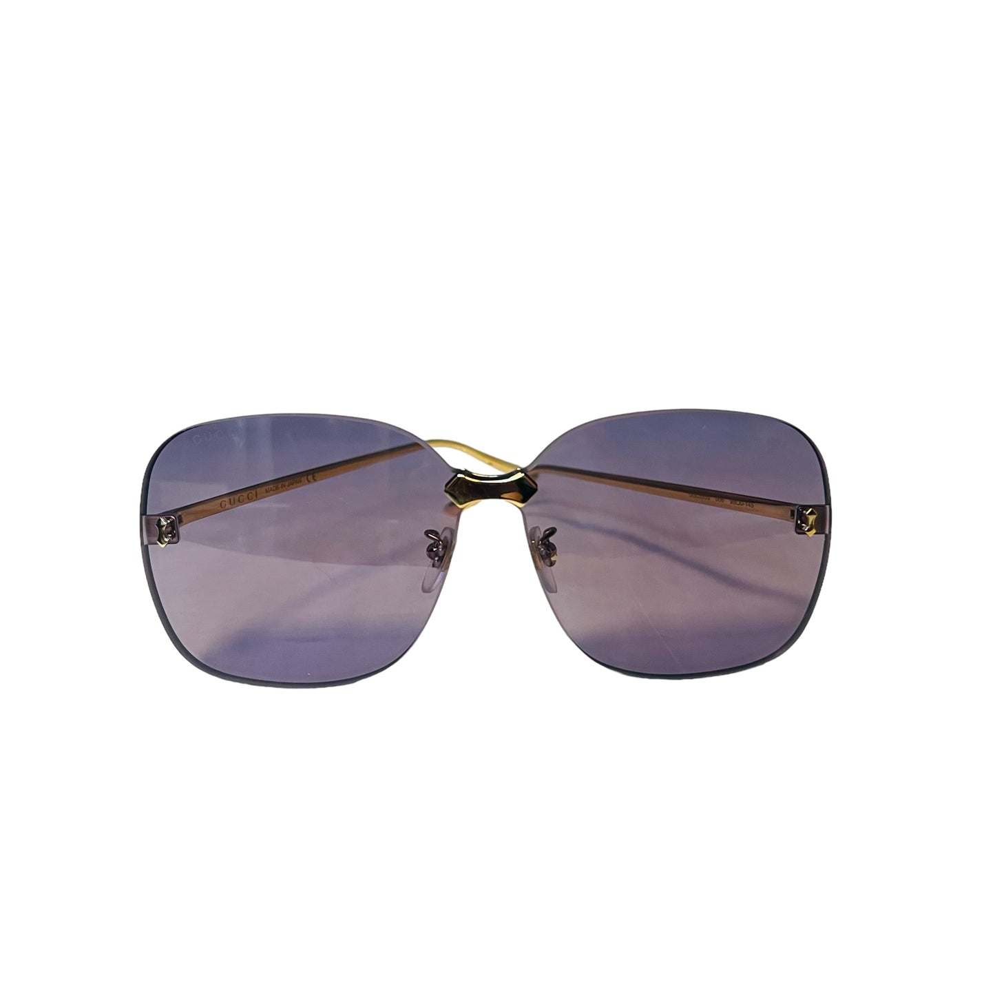 GUCCI Rimless Sunglasses in Lavender