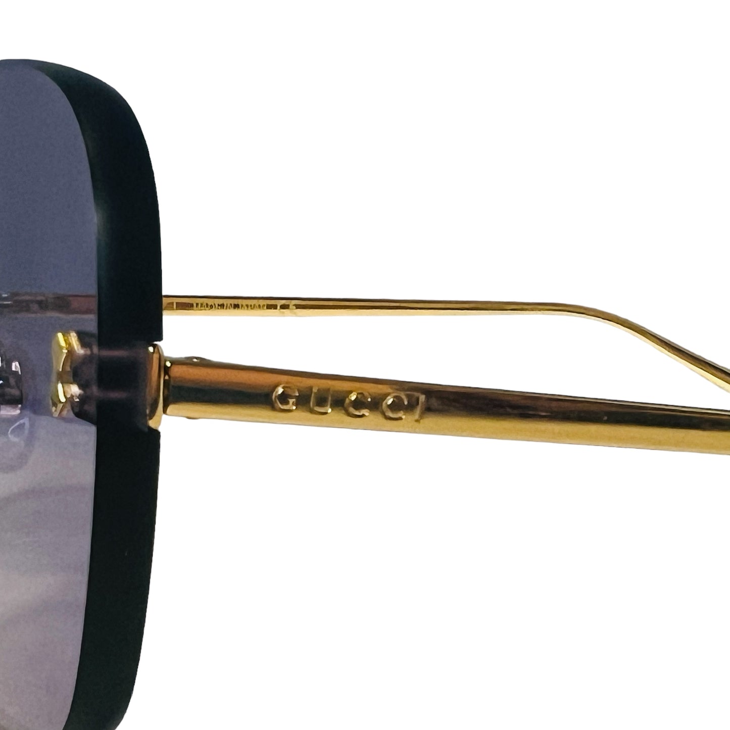 GUCCI Rimless Sunglasses in Lavender