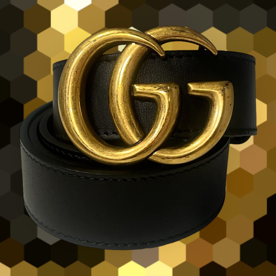 GUCCI GG Marmont Belt in Black