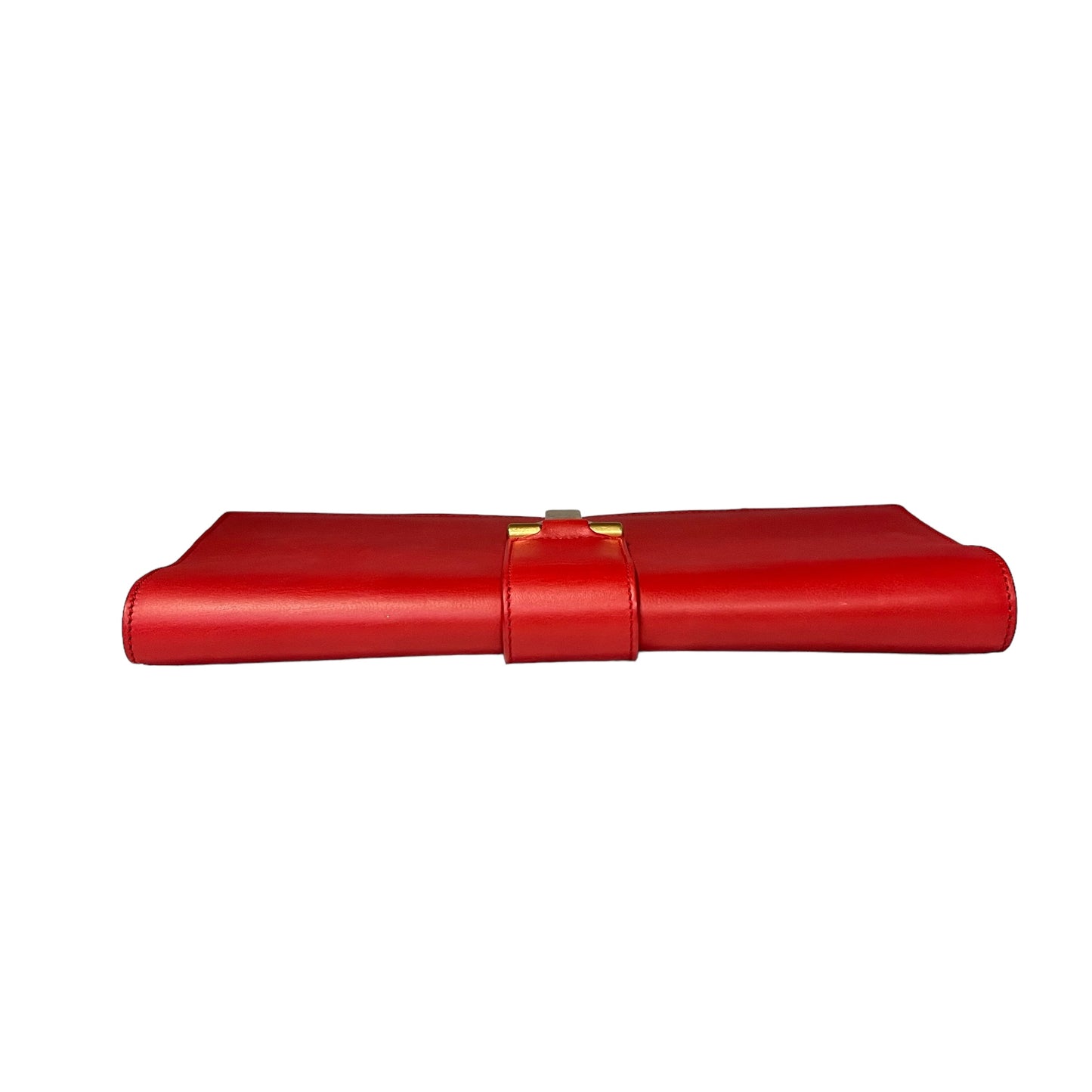 SAINT LAURENT Y Ligne Clutch in Red