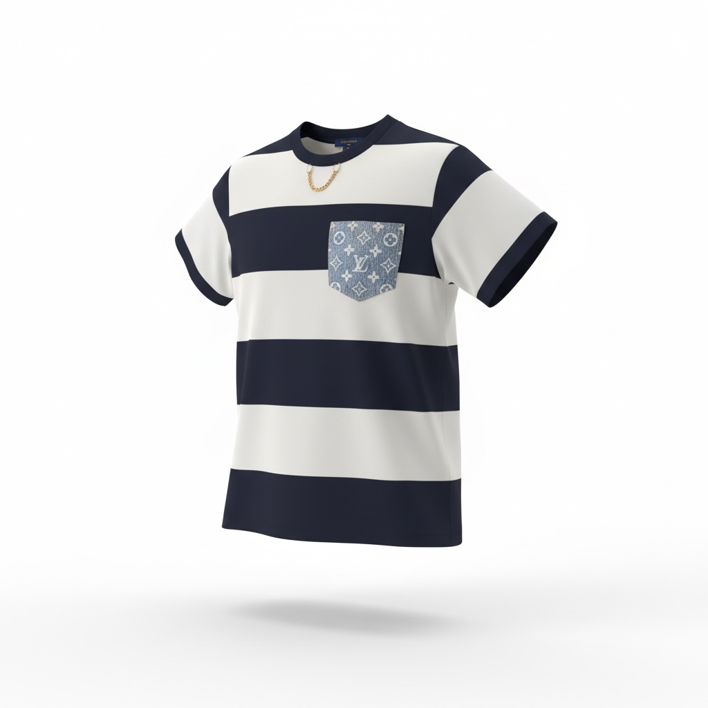 LOUIS VUITTON Signature Pocket T Shirt | M