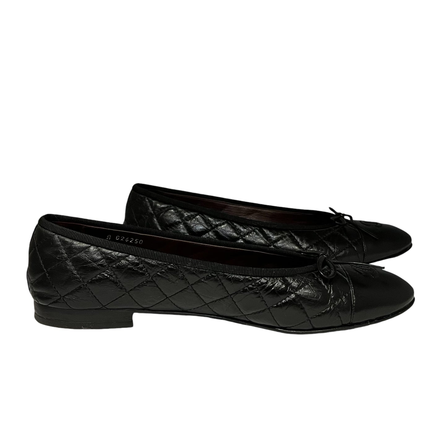 CHANEL Quilted Captoe Ballerinas | 39.5