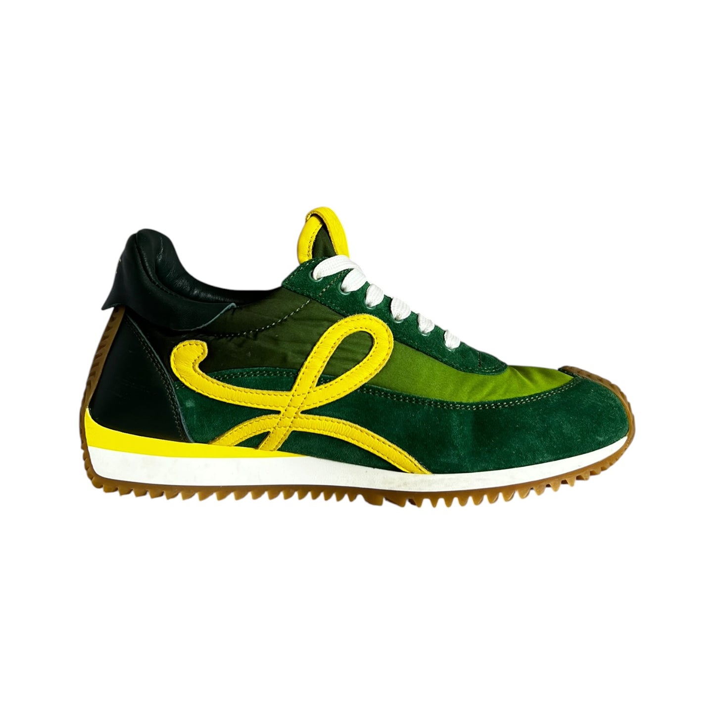 LOEWE Flow Runner Sneakers in Green | 37.5