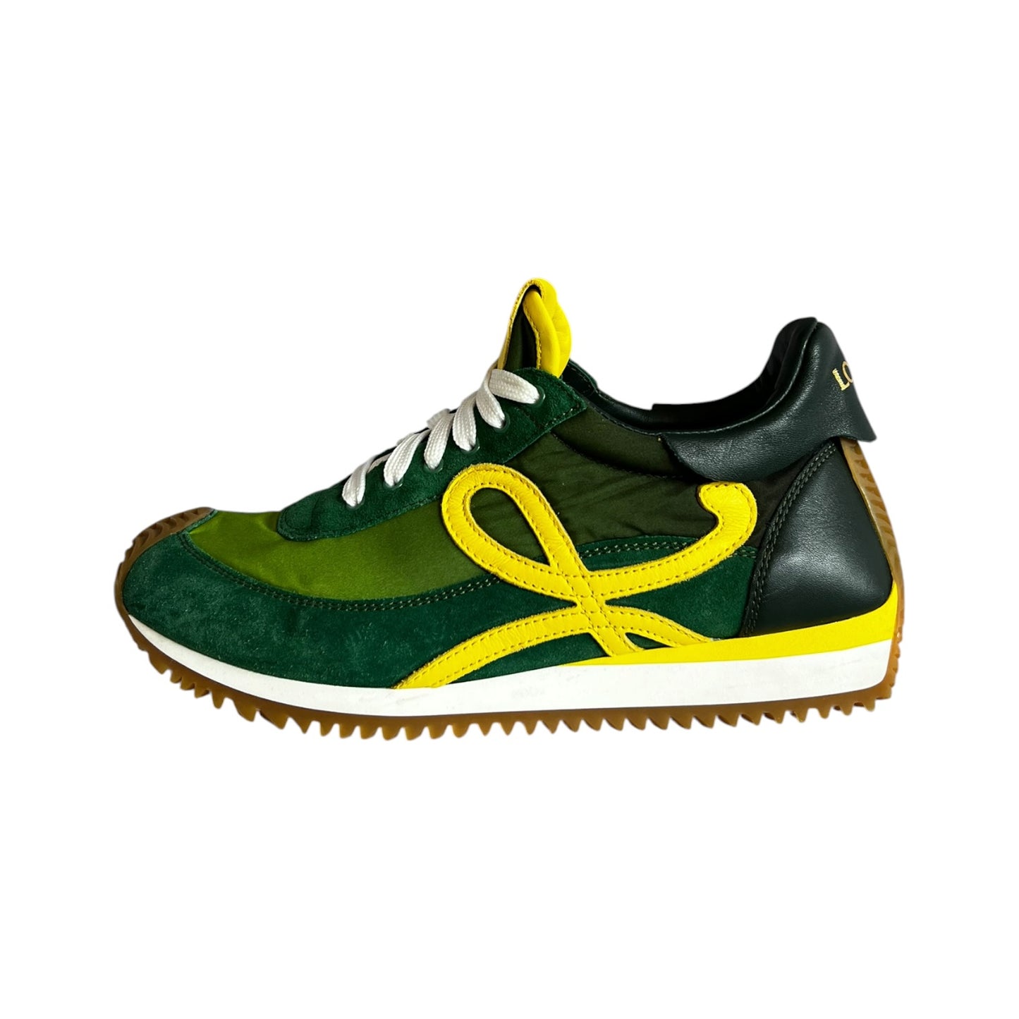 LOEWE Flow Runner Sneakers in Green | 37.5