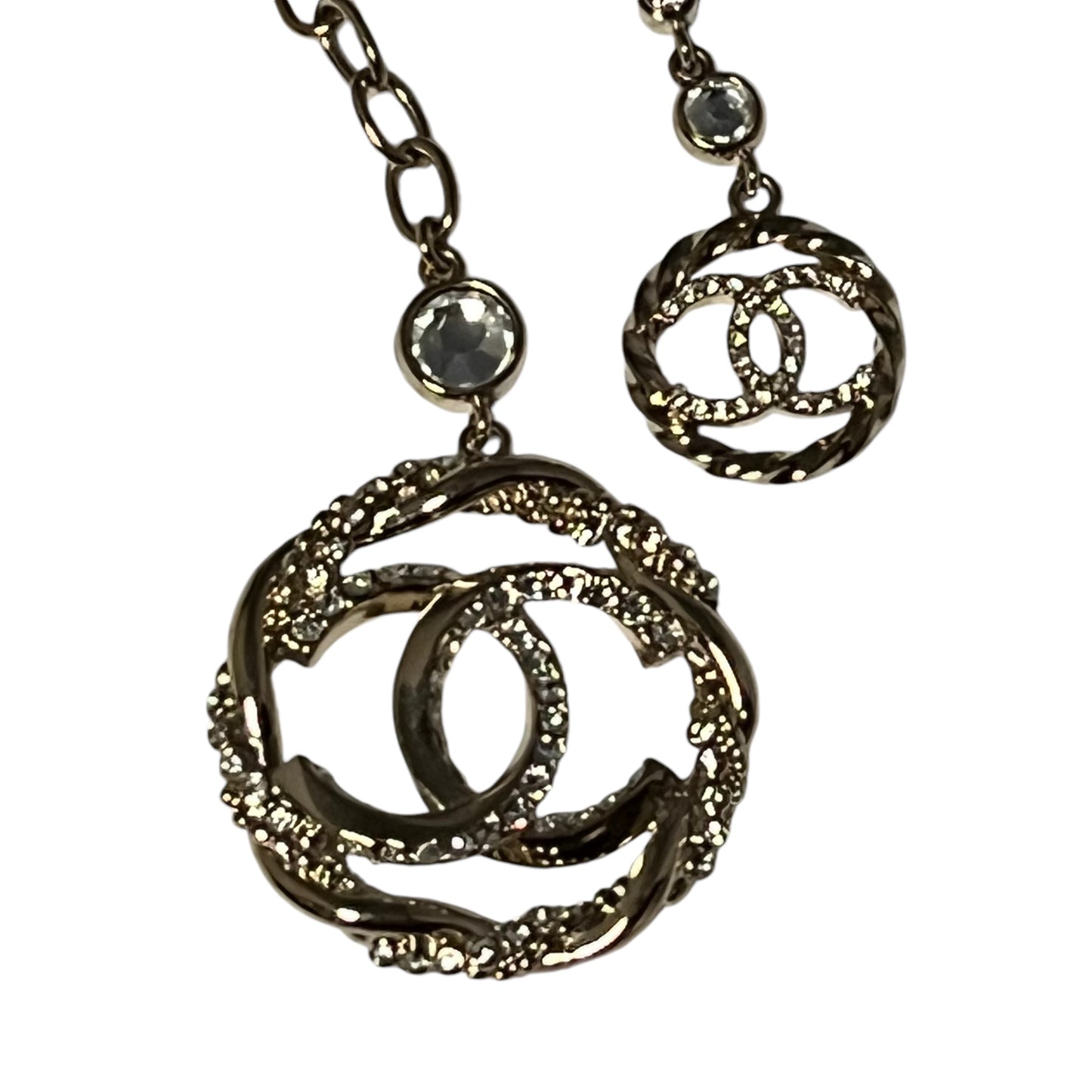 CHANEL Strass CC Chain Necklace & Belt