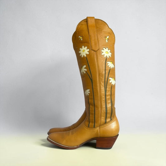 PETITE PALOMA Daisy Rae Cowgirl Boots in Scotch
