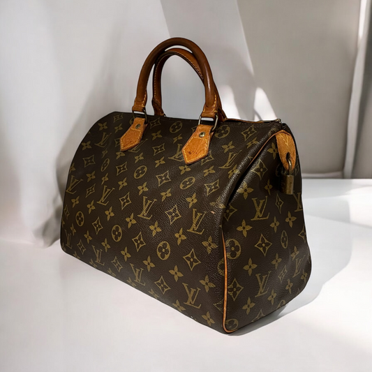 LOUIS VUITTON Speedy Handbag Monogram Canvas 30