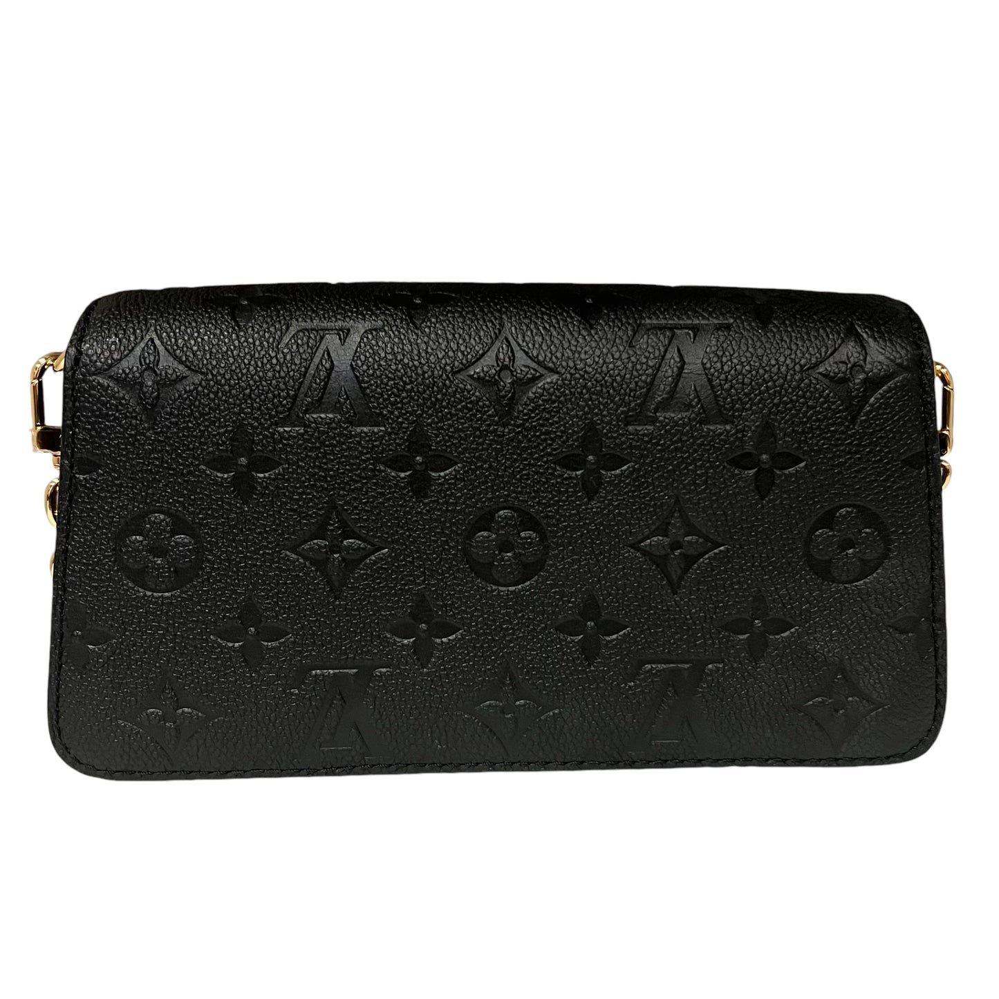 LOUIS VUITTON Empreinte Leather Metis Wallet on Chain in Black