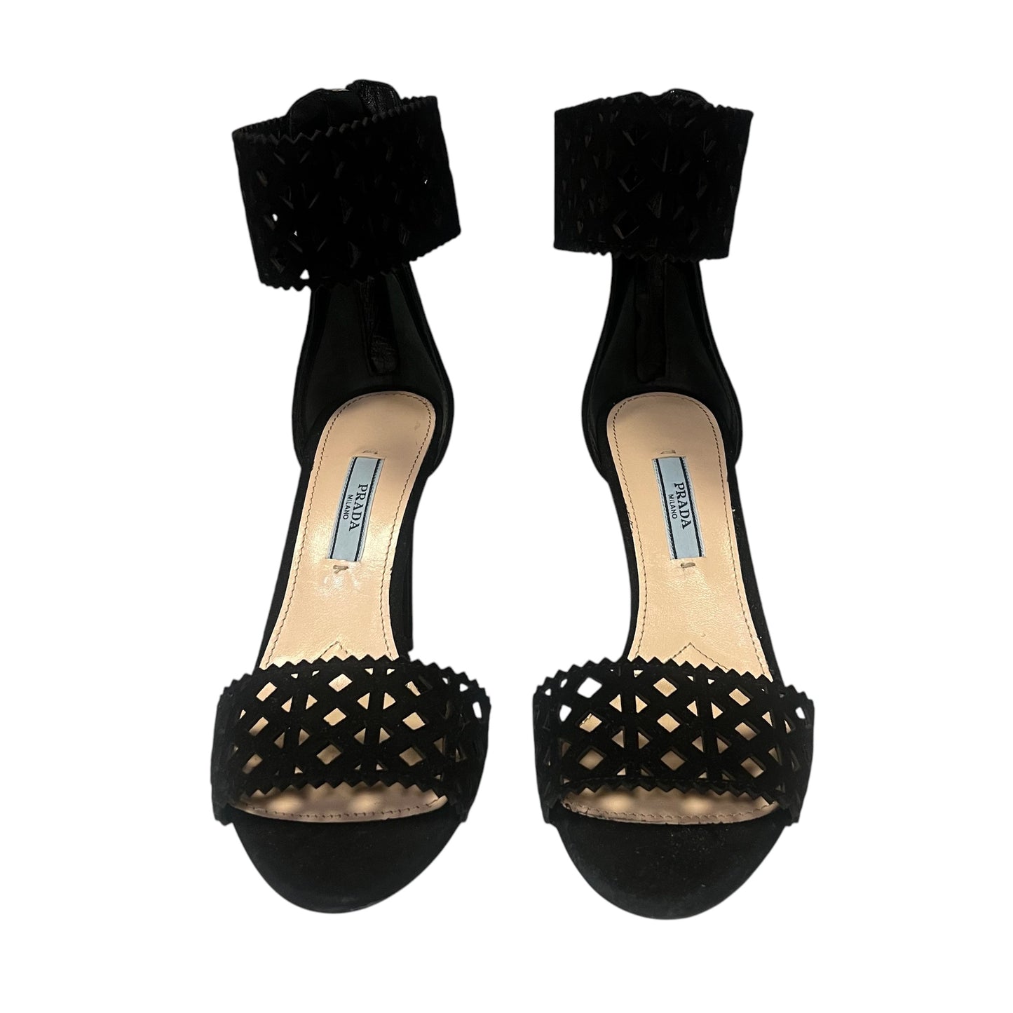 PRADA Lasercut Suede Sandal | 37