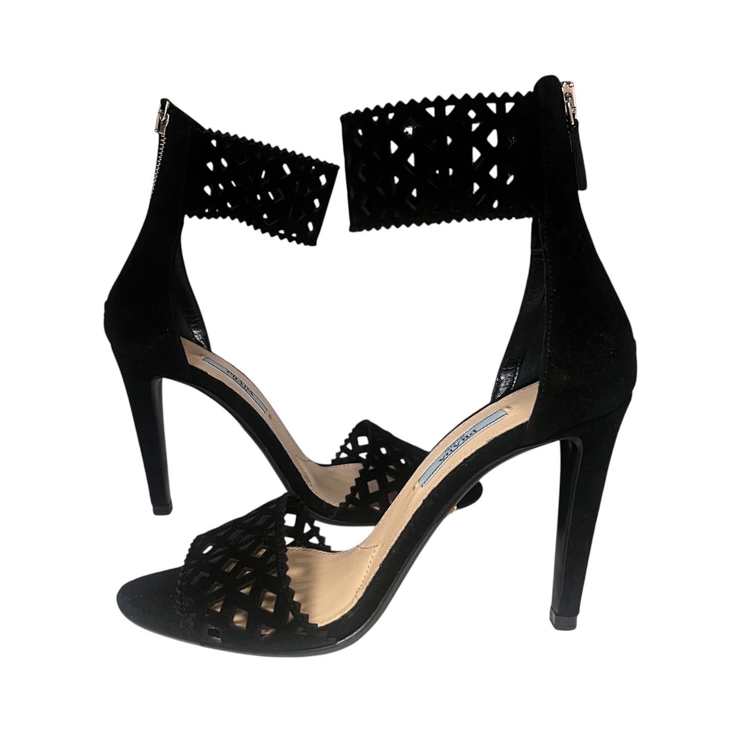 PRADA Lasercut Suede Sandal | 37